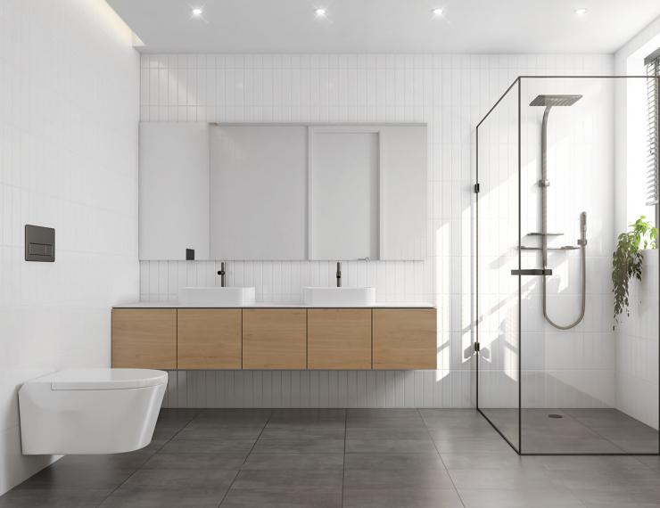 Mestre - salle de bains bois